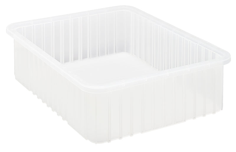 Quantum Clear-View Dividable Grid Containers – DG92080CL to DG93120CL – Case Pack – 22-1/2" x 17-1/2" x 6" – DG93060CL – Clear