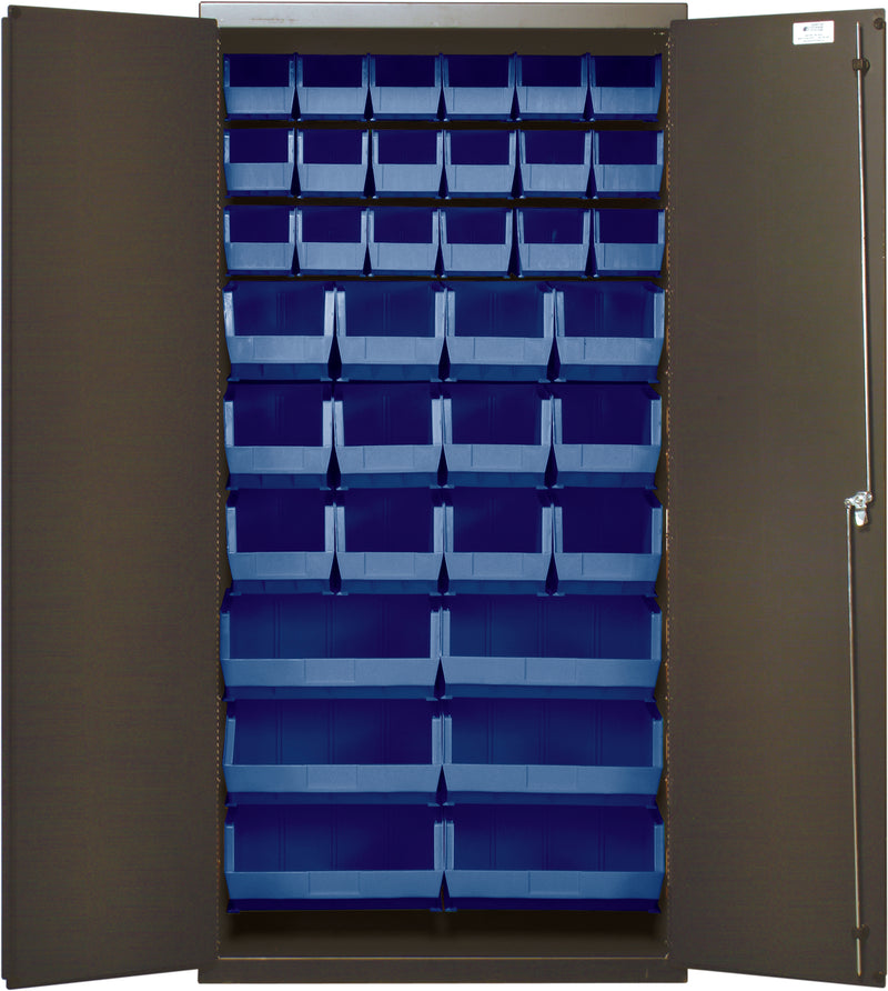 Quantum 36" Wide Storage Cabinets – 36" x 18" x 72" – Kit – QSC-36-FD – Blue