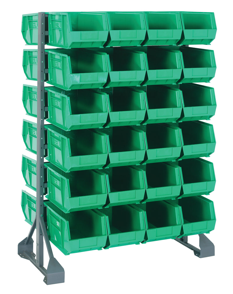 Quantum Steel Rail Bin Packages – 36" x 20" x 53" – QRU-12D-240-48 – Green