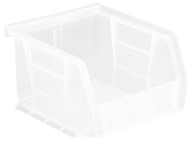 Quantum Clear-View Ultra Stack & Hang Bins – QUS210CL to QUS232CL – Case Pack – 5-3/8" x 4-1/8" x 3" – QUS210CL – Clear