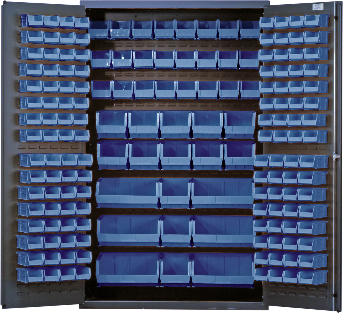 Quantum 48" Wide Storage Cabinets – 48" x 24" x 78" – QSC Series – Kit – QSC-48 – Blue