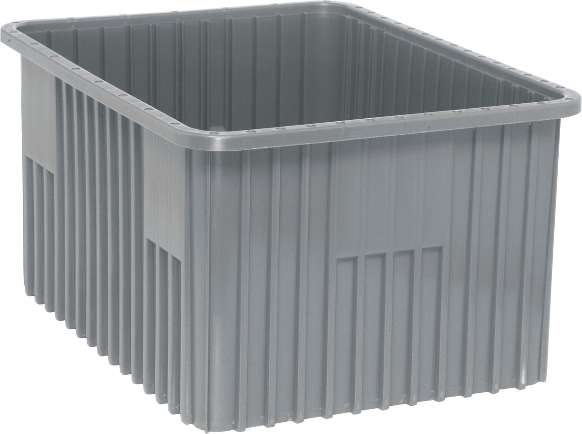 Quantum Dividable Grid Containers – DG92080 to DG93120 – Individual Units – 22-1/2" x 17-1/2" x 12" – DG93120 – Gray