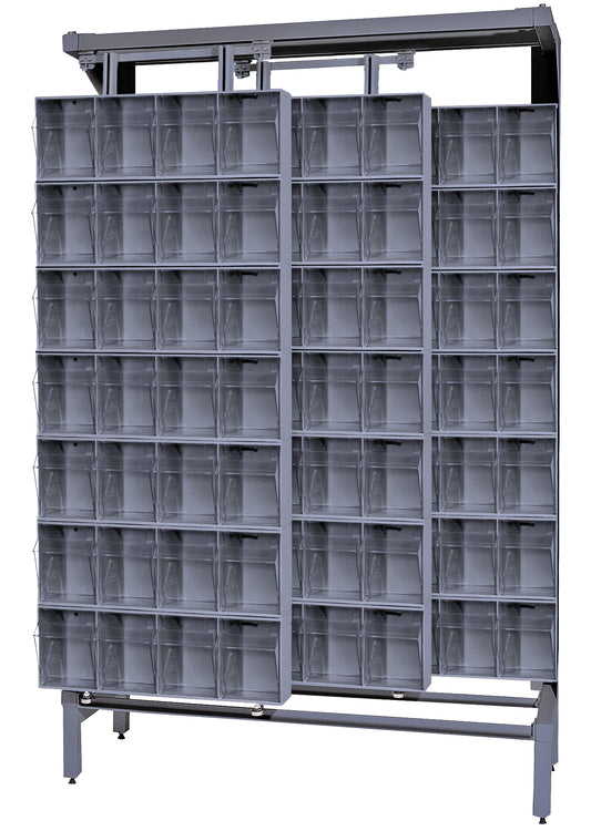 Quantum Free-Standing Sliders – 18" x 48" x 77" – QS Series – Kit – QS-304-28 – Gray