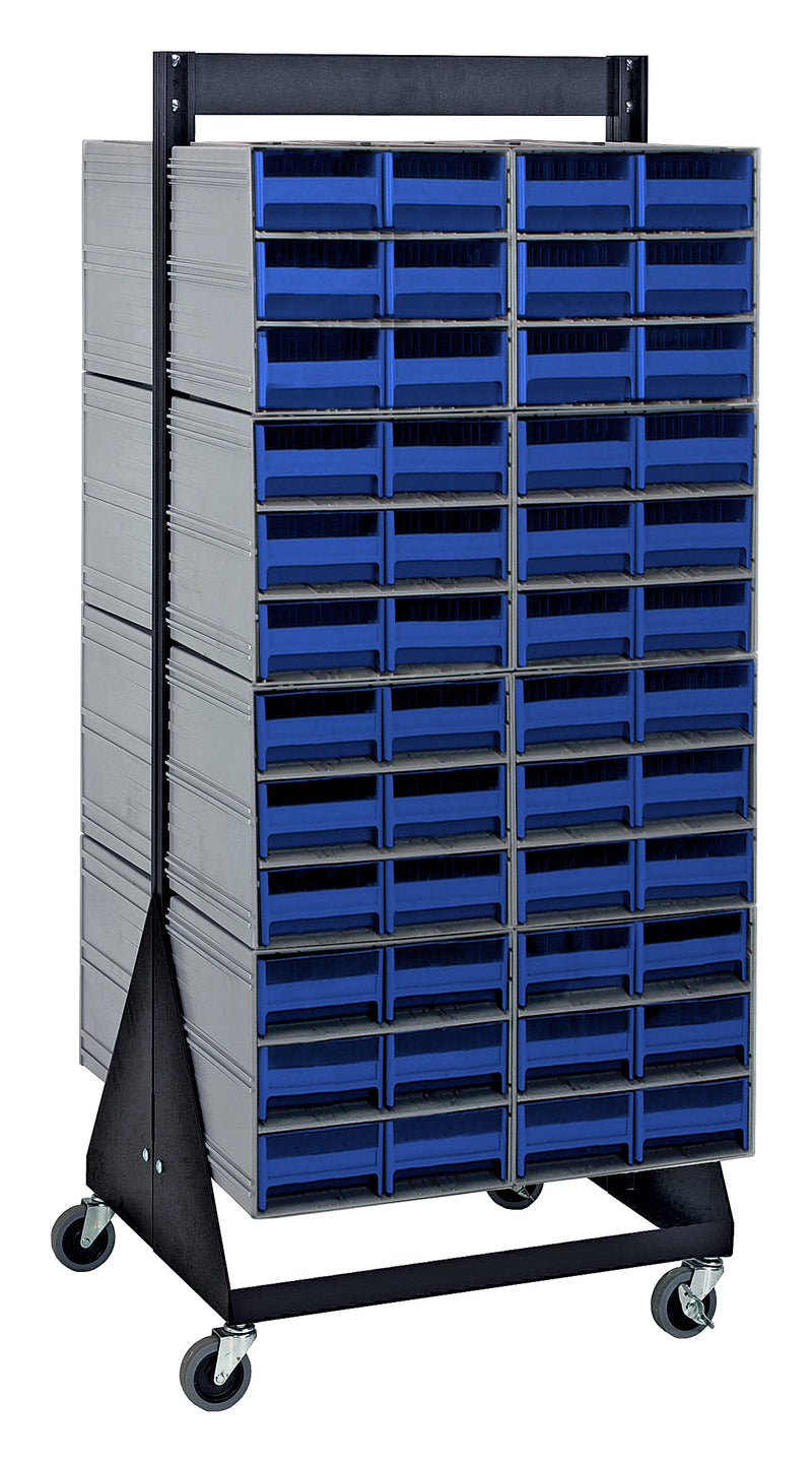 Quantum Interlocking Storage Cabinet Floor Stand – 16" x 23-5/8" x 52" – QIC-248-64 – Blue