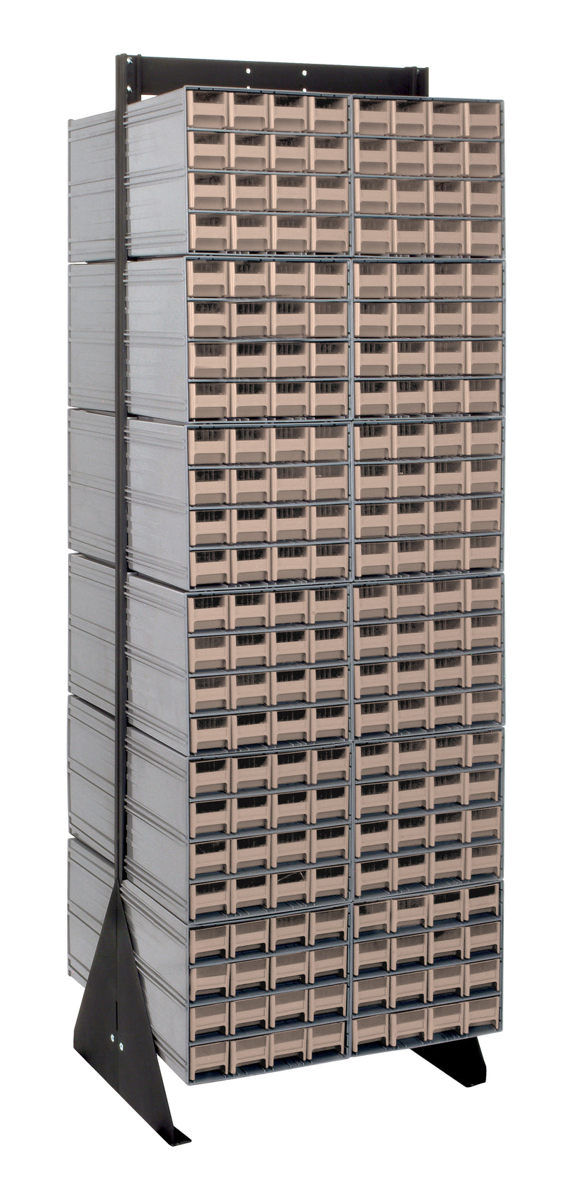 Quantum Interlocking Storage Cabinet Floor Stand – 16" x 23-5/8" x 75" – QIC-270-161 – Ivory