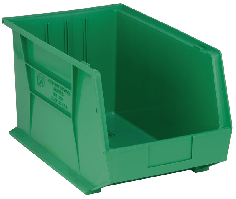 Quantum Ultra Stack & Hang Bins – QUS250 to QUS275MOB – Case Pack – 18" x 11" x 10" – QUS260 – Green