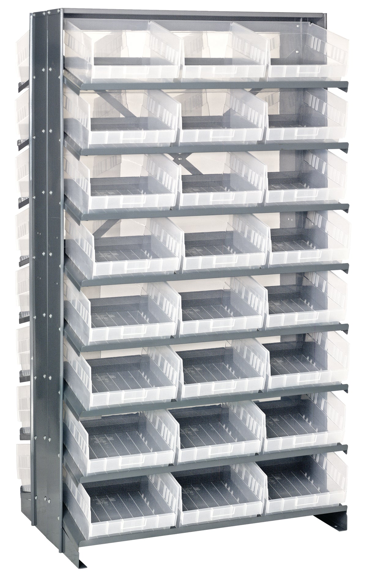 Quantum Double-Sided Pick Racks – 36" x 36" x 63-1/2" – QPRD-209CL to QPRD-210CL – QPRD-209CL – Clear