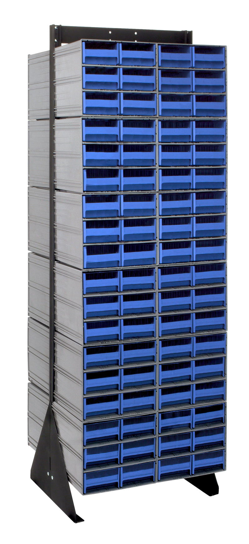 Quantum Interlocking Storage Cabinet Floor Stand – 16" x 23-5/8" x 75" – QIC-270-64 – Blue