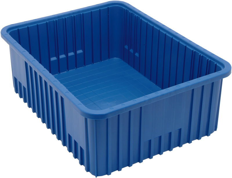 Quantum Dividable Grid Containers – DG92080 to DG93120 – Case Pack – 22-1/2" x 17-1/2" x 8" – DG93080 – Blue