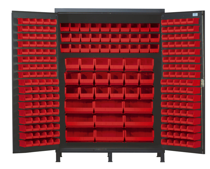 Quantum 60" Wide Storage Cabinets – 60" x 24" x 84" – QSC-60 – Red