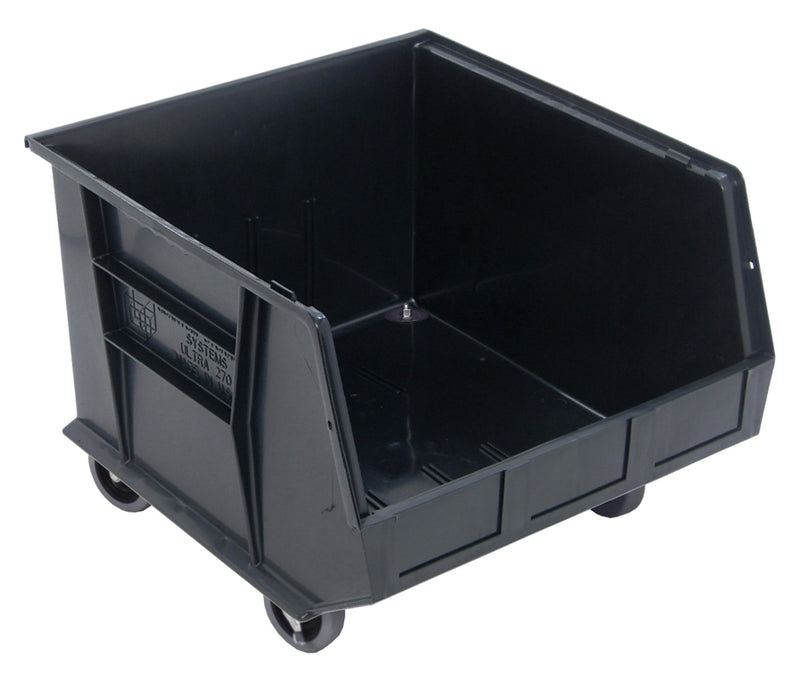 Quantum Eco-Friendly Stack & Hang Bins – QUS Series – QUS260BR to QUS275MOBBR – Case Pack – 18" x 16-1/2" x 11" (with casters 14"H) – QUS275MOBBR – Recycled