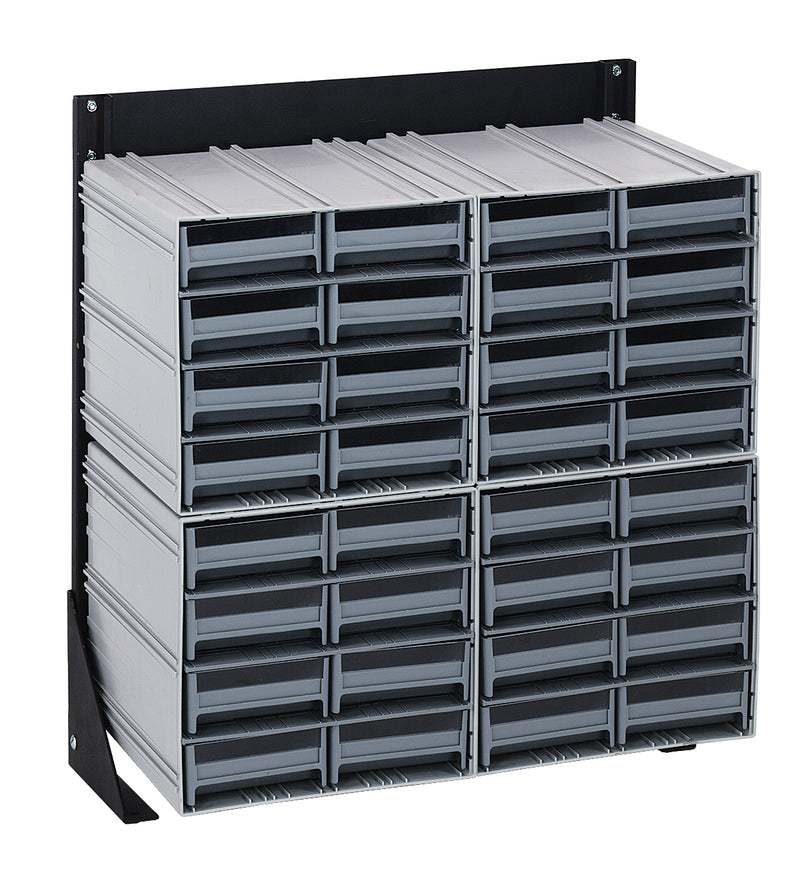 Quantum Interlocking Storage Cabinet Floor Stand – 8" x 23-5/8" x 28" – QIC-124-83 – Gray
