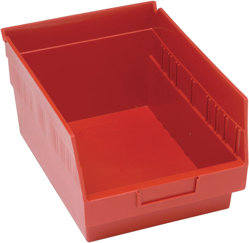 Quantum 6" Shelf Bins – QSB207 to QSB216 – Case Pack – 11-5/8" x 8-3/8" x 6" – QSB207 – Red