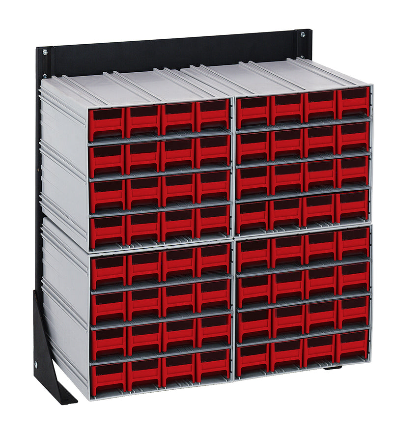 Quantum Interlocking Storage Cabinet Floor Stand – 8" x 23-5/8" x 28" – QIC-124-161 – Red