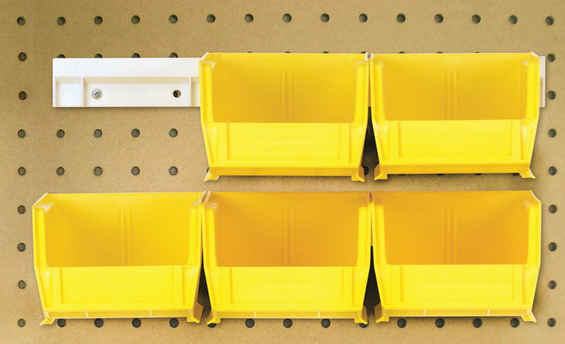 Quantum Ultra Hanging Rail Systems with Bins – 7-3/8" x 4-1/8" x 3" – HNS220 – Yellow