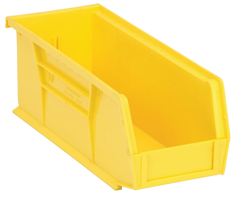 Quantum Ultra Stack & Hang Bins – QUS210 to QUS230 – Case Pack – 10-7/8" x 4-1/8" x 4" – QUS224 – Yellow