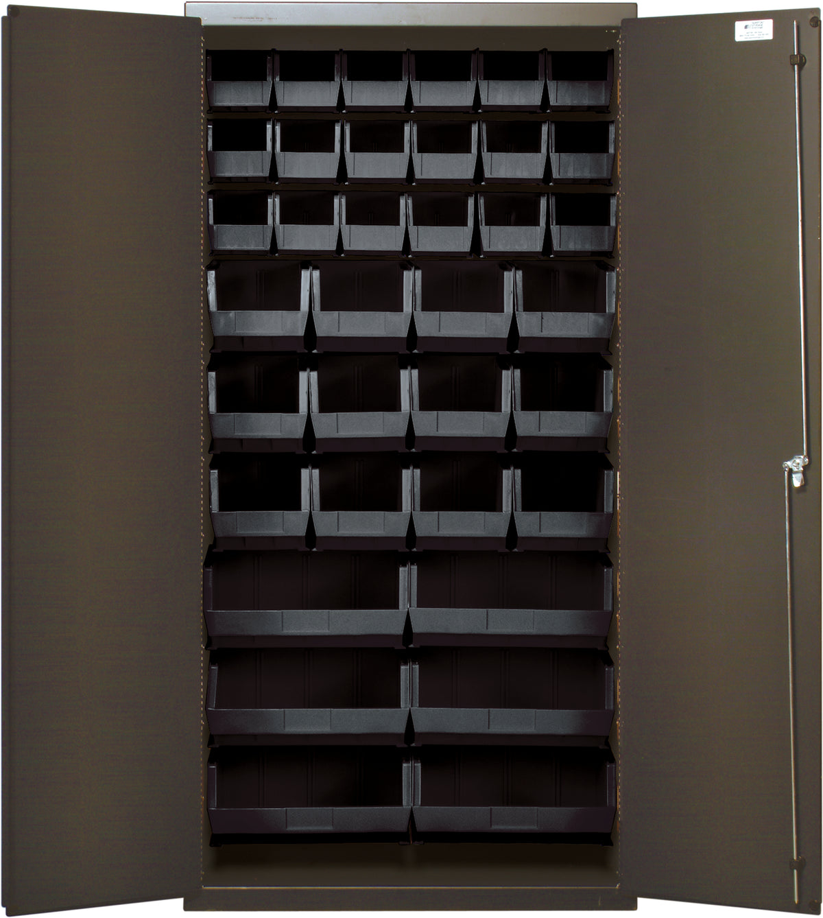 Quantum 36" Wide Storage Cabinets – 36" x 18" x 72" – Kit – QSC-36-FD – Black