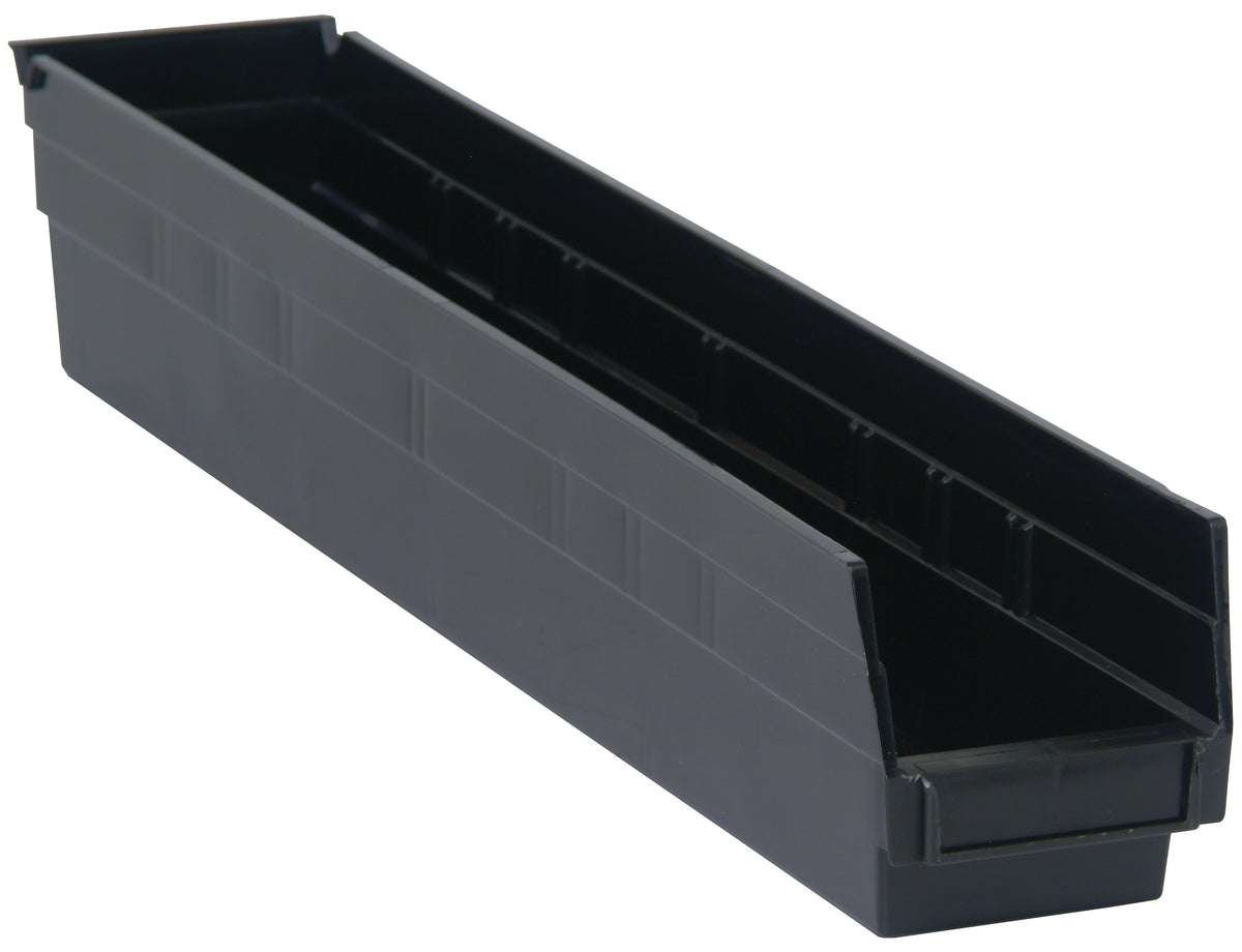 Quantum Conductive Shelf Bins – QSB100CO to QSB105CO – Case Pack – 23-5/8" x 4-1/8" x 4" – QSB105CO – Conductive