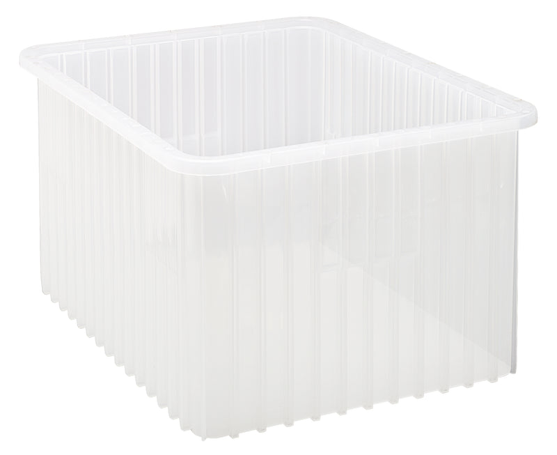 Quantum Clear-View Dividable Grid Containers – DG92080CL to DG93120CL – Case Pack – 22-1/2" x 17-1/2" x 12" – DG93120CL – Clear