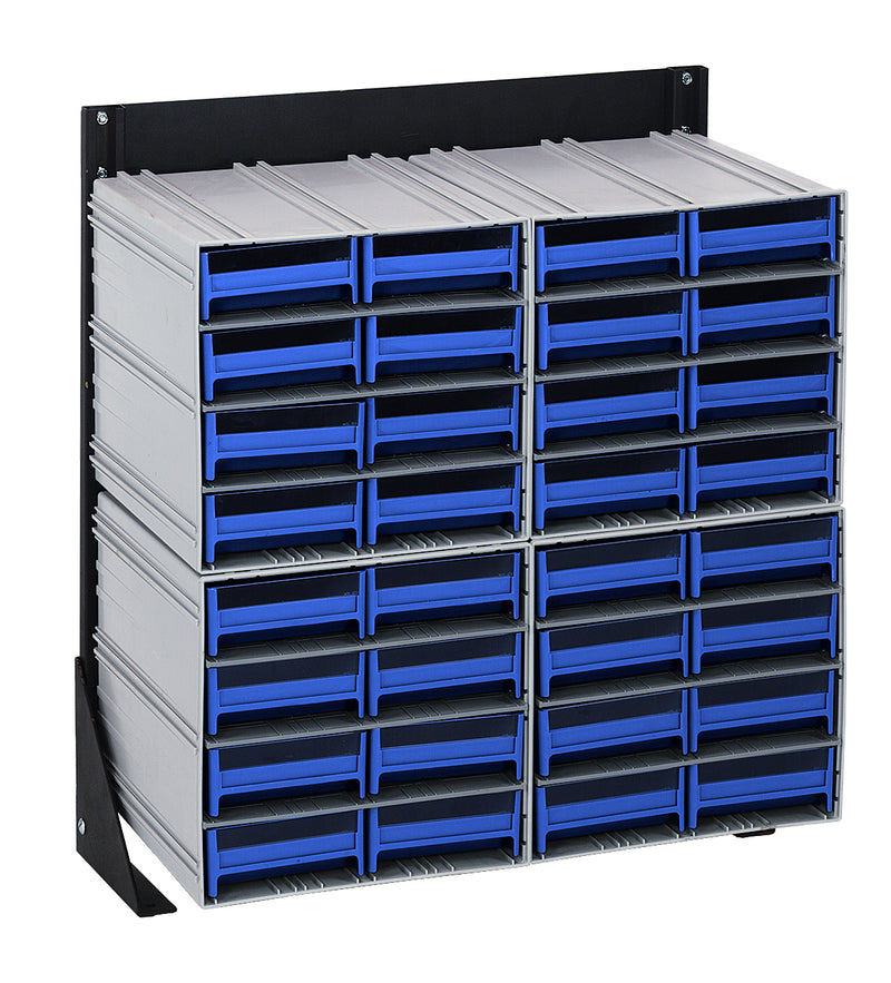 Quantum Interlocking Storage Cabinet Floor Stand – 8" x 23-5/8" x 28" – QIC-124-83 – Blue