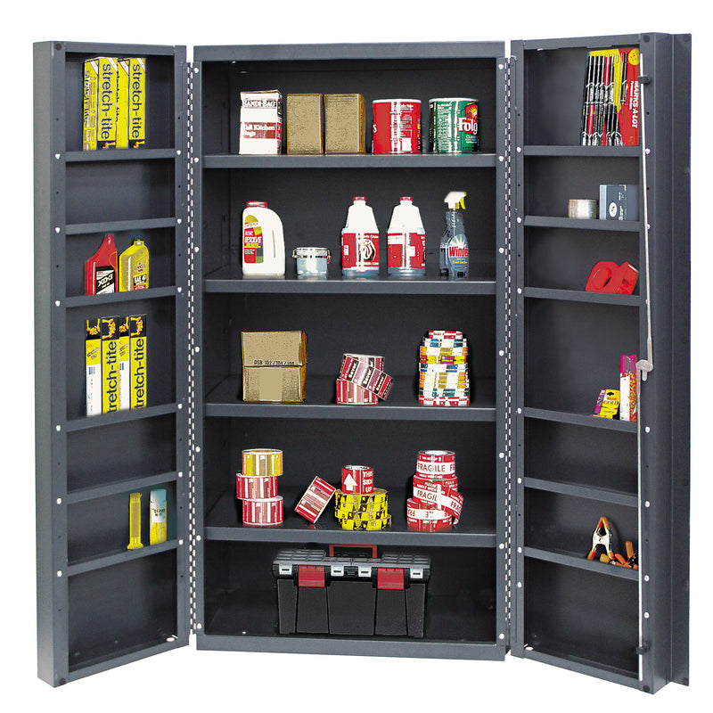 Quantum 36" Wide Storage Cabinet – 36" x 24" x 72" – QSC-36-4IS-12DS – Individual Unit