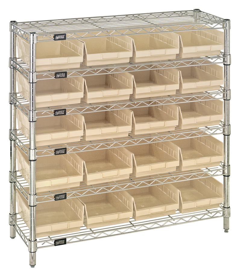 Quantum Complete Bin Center – 12" x 36" x 36" – WR6-36-1236-101 – WR6-36-1236-107 – Ivory