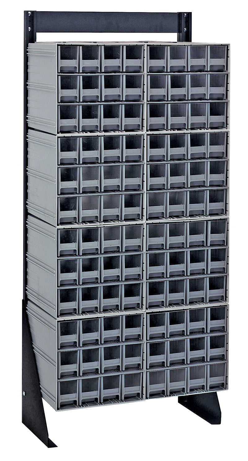 Quantum Interlocking Storage Cabinet Floor Stand – 8" x 23-5/8" x 52" – QIC-148-122 – Gray