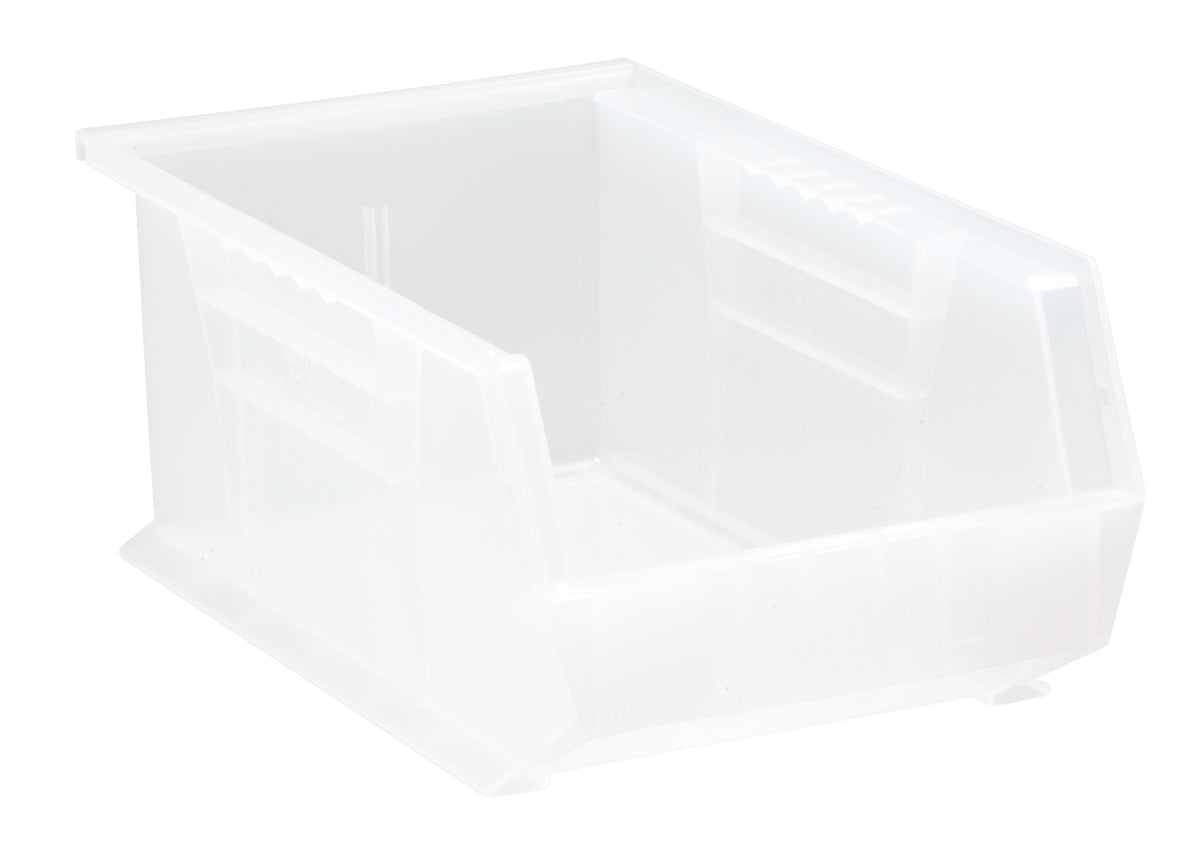 Quantum Clear-View Ultra Stack & Hang Bins – QUS241CL to QUS255CL – Individual Units – 13-5/8" x 8-1/4" x 6" – QUS241CL – Clear