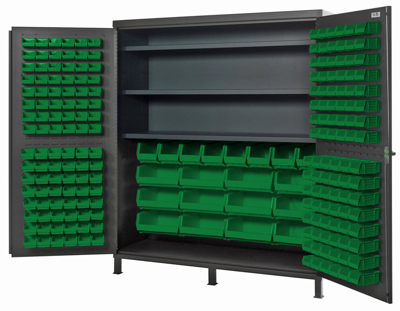 Quantum 72" Wide Storage Cabinets – 72" x 24" x 84" – QSC Series – QSC-72S – Green
