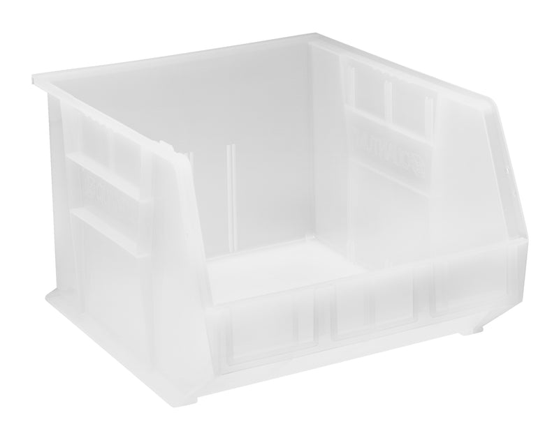 Quantum Clear-View Ultra Stack & Hang Bins – QUS260CL to QUS275MOBCL – Case Pack – 18" x 16-1/2" x 11" – QUS270CL – Clear