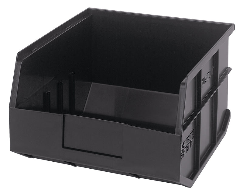 Quantum Stackable Shelf Bins – SSB423 to SSB461 – Case Pack – 12" x 11" x 7" – SSB425 – Black