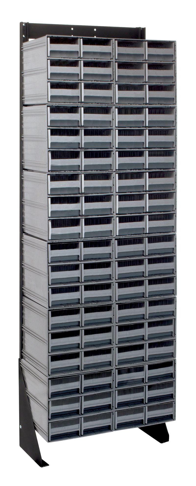 Quantum Interlocking Storage Cabinet Floor Stand – 8" x 23-5/8" x 75" – QIC-170-64 – Gray