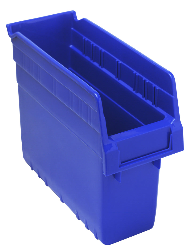 Quantum 8" Shelf Bins – QSB801 to QSB806 – Case Pack – 11-5/8" x 4-3/8" x 8" – QSB801 – Blue