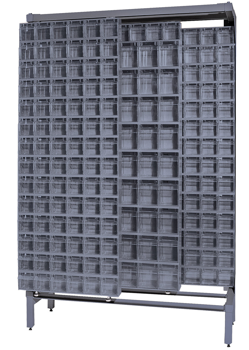 Quantum Free-Standing Sliders – 18" x 48" x 77" – QS Series – Kit – QS-305306-52 – Gray