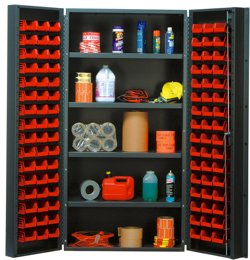 Quantum 36" Wide Storage Cabinets – 36" x 24" x 72" – QSC Series – QSC-36 to QSC-64-2S-6DS – Kit – QSC-36-96-4IS – Red