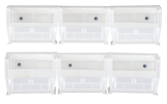 Quantum Clear-View Plastic Rail Systems with Bins – HNS220CL – Clear