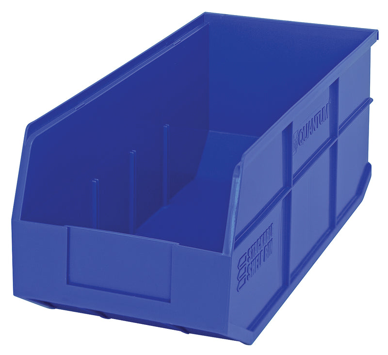 Quantum Stackable Shelf Bins – SSB463 to SSB485 – Case Pack – 18" x 8-1/4" x 7" – SSB463 – Blue