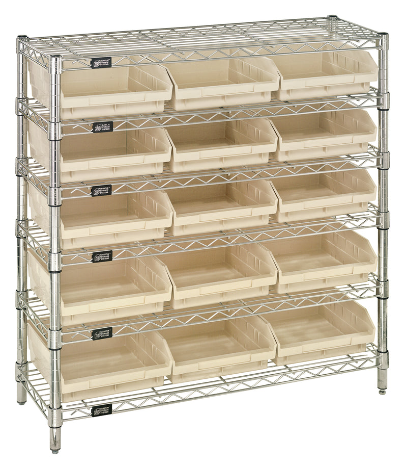 Quantum Complete Bin Center – 12" x 36" x 36" – WR6-36-1236-101 – WR6-36-1236-109 – Ivory
