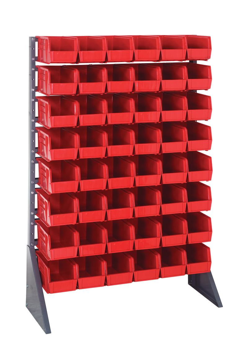 Quantum Steel Rail Bin Packages – 36" x 15" x 53" – QRU-16S-230-48 – Red