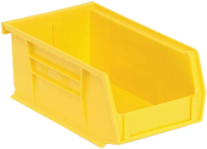 Quantum Ultra Stack & Hang Bins – QUS210 to QUS230 – Case Pack – 7-3/8" x 4-1/8" x 3" – QUS220 – Yellow