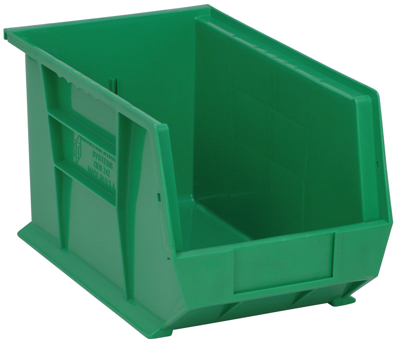 Quantum Ultra Stack & Hang Bins – QUS240 to QUS248 – Case Pack – 13-5/8" x 8-1/4" x 8" – QUS242 – Green