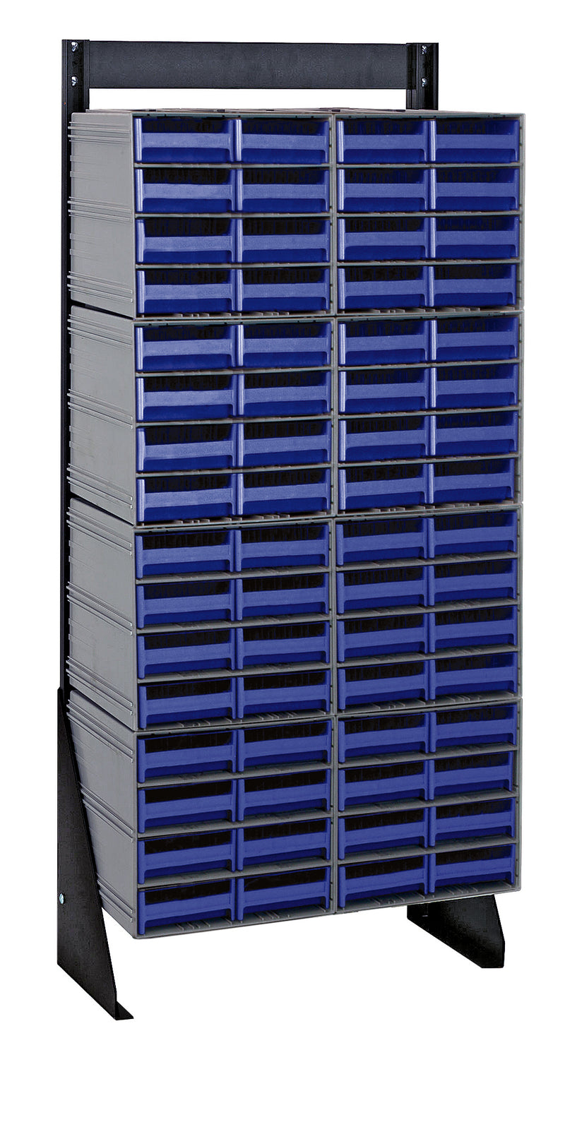 Quantum Interlocking Storage Cabinet Floor Stand – 8" x 23-5/8" x 52" – QIC-148-83 – Blue