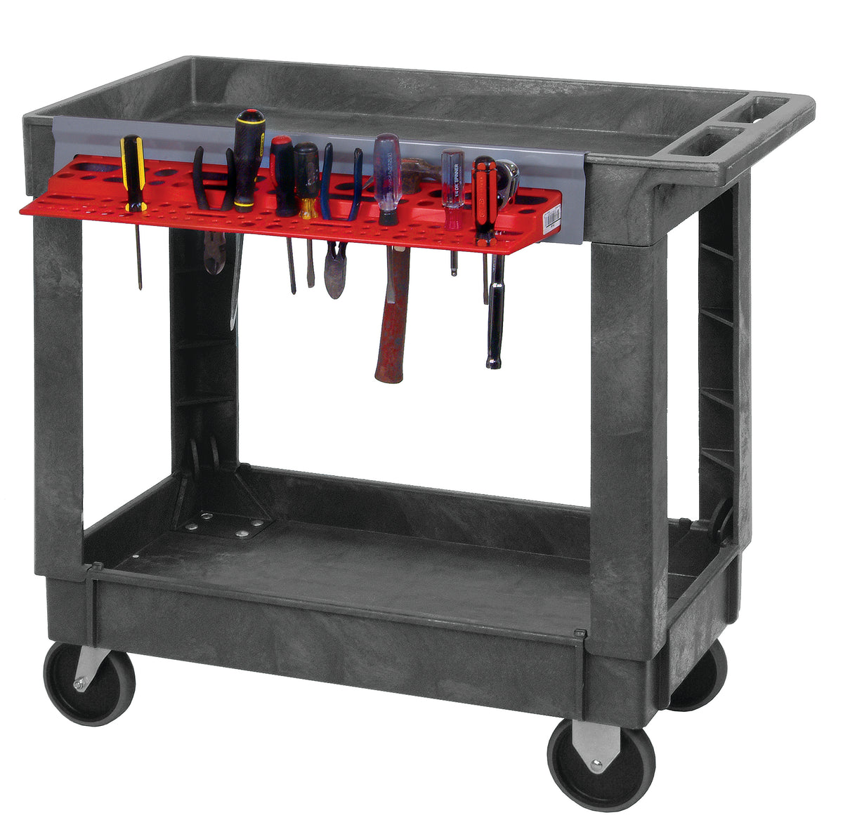 Quantum Polymer Utility Carts – Kit – 34-1/4" x 17-1/2" x 32-1/2" – PC3518-33 – Transparent