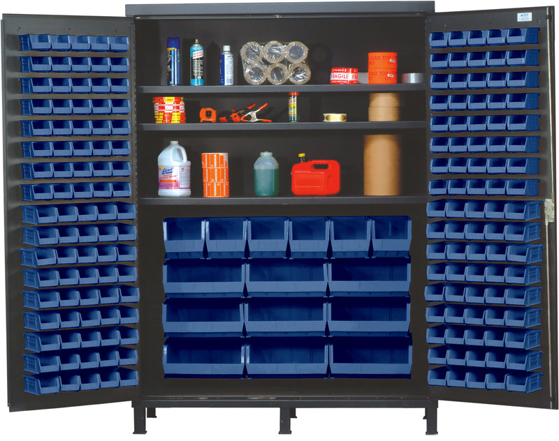 Quantum 60" Wide Storage Cabinets – 60" x 24" x 84" – QSC-60S – Blue
