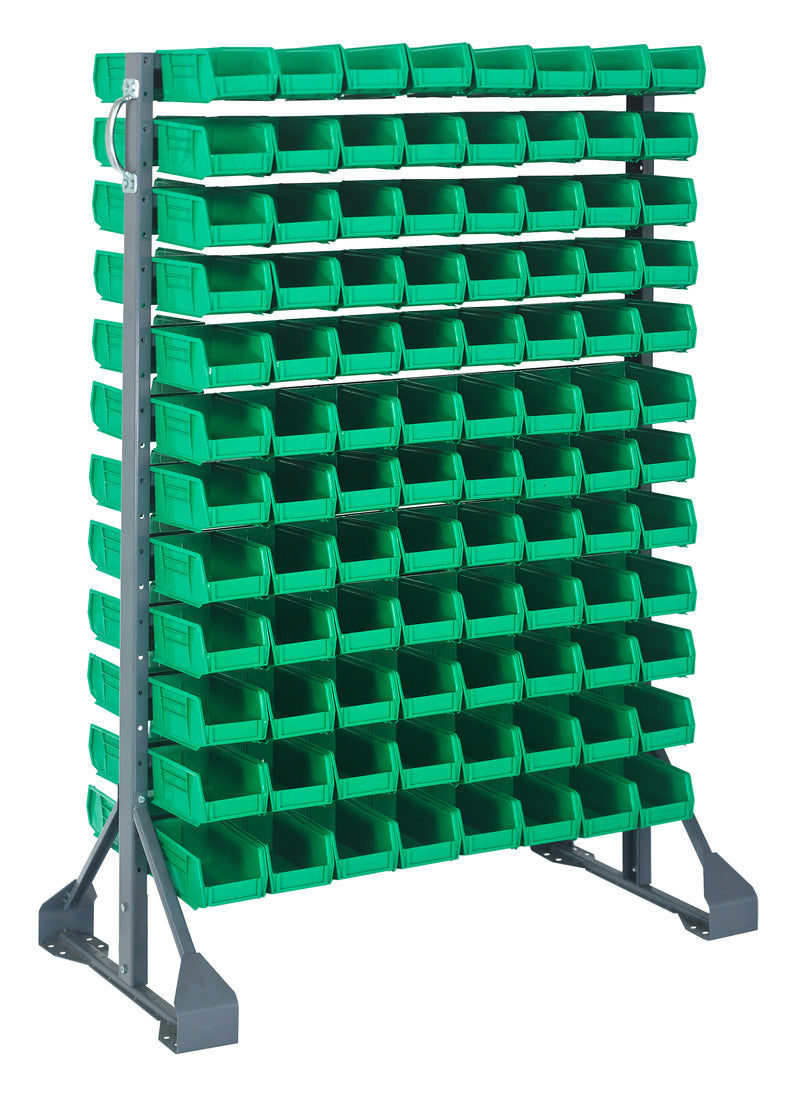 Quantum Steel Rail Bin Packages – 36" x 20" x 53" – QRU-12D-220-192 – Green