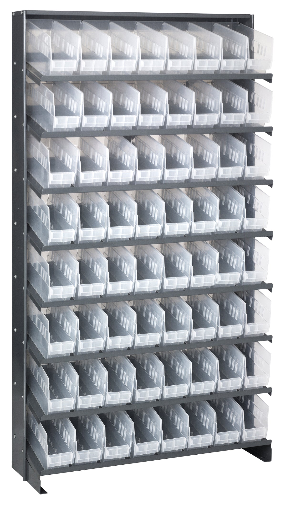 Quantum Single-Sided Pick Racks – 18" x 36" x 63-1/2" – QPRS-201CL to QPRS-208CL – QPRS-201CL – Clear