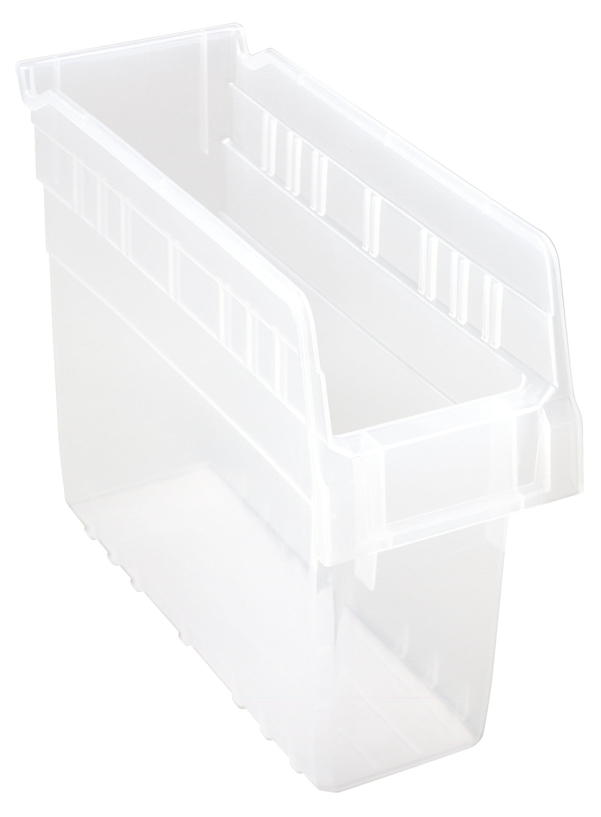 Quantum Clear-View Store-Max 8" Shelf Bins – QSB801CL to QSB806CL – Case Pack – 11-5/8" x 4-3/8" x 8" – QSB801CL – Clear
