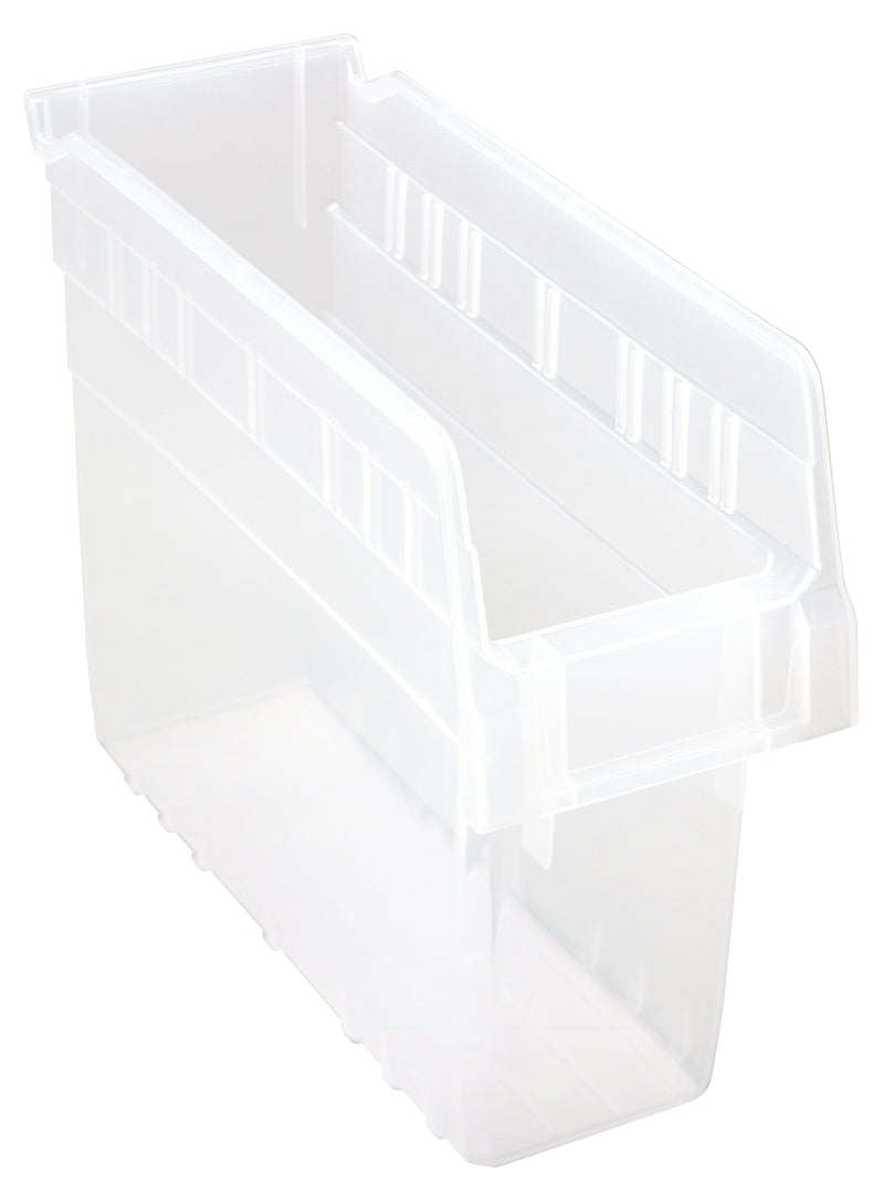 Quantum Clear-View Store-Max 8" Shelf Bins – QSB801CL to QSB806CL – Case Pack – 11-5/8" x 4-3/8" x 8" – QSB801CL – Clear