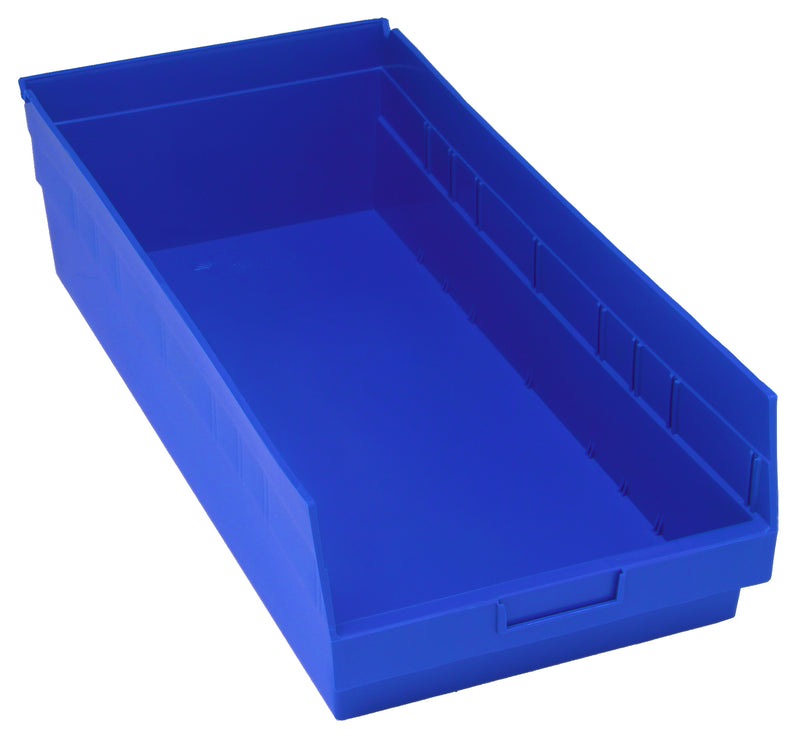Quantum 6" Shelf Bins – QSB207 to QSB216 – Case Pack – 23-5/8" x 11-1/8" x 6" – QSB216 – Blue