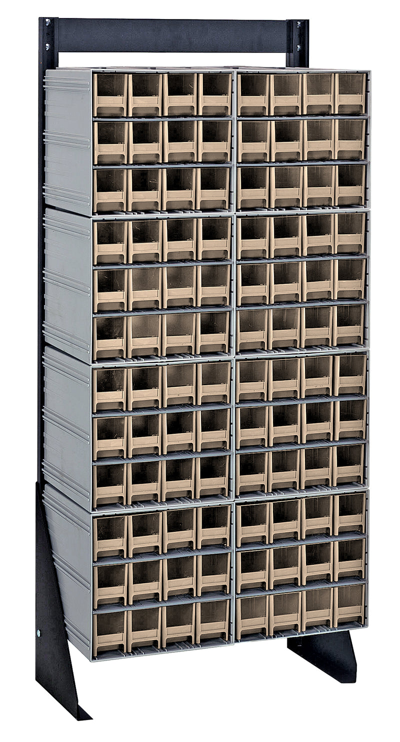 Quantum Interlocking Storage Cabinet Floor Stand – 8" x 23-5/8" x 52" – QIC-148-122 – Ivory